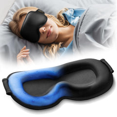 Facemoon vista frontal de la máscara mostrando diseño y blackout para mejor sueño