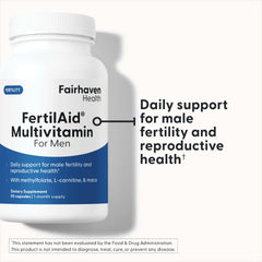 Fairhaven Health etiqueta con ingredientes clave y dosificación clara
