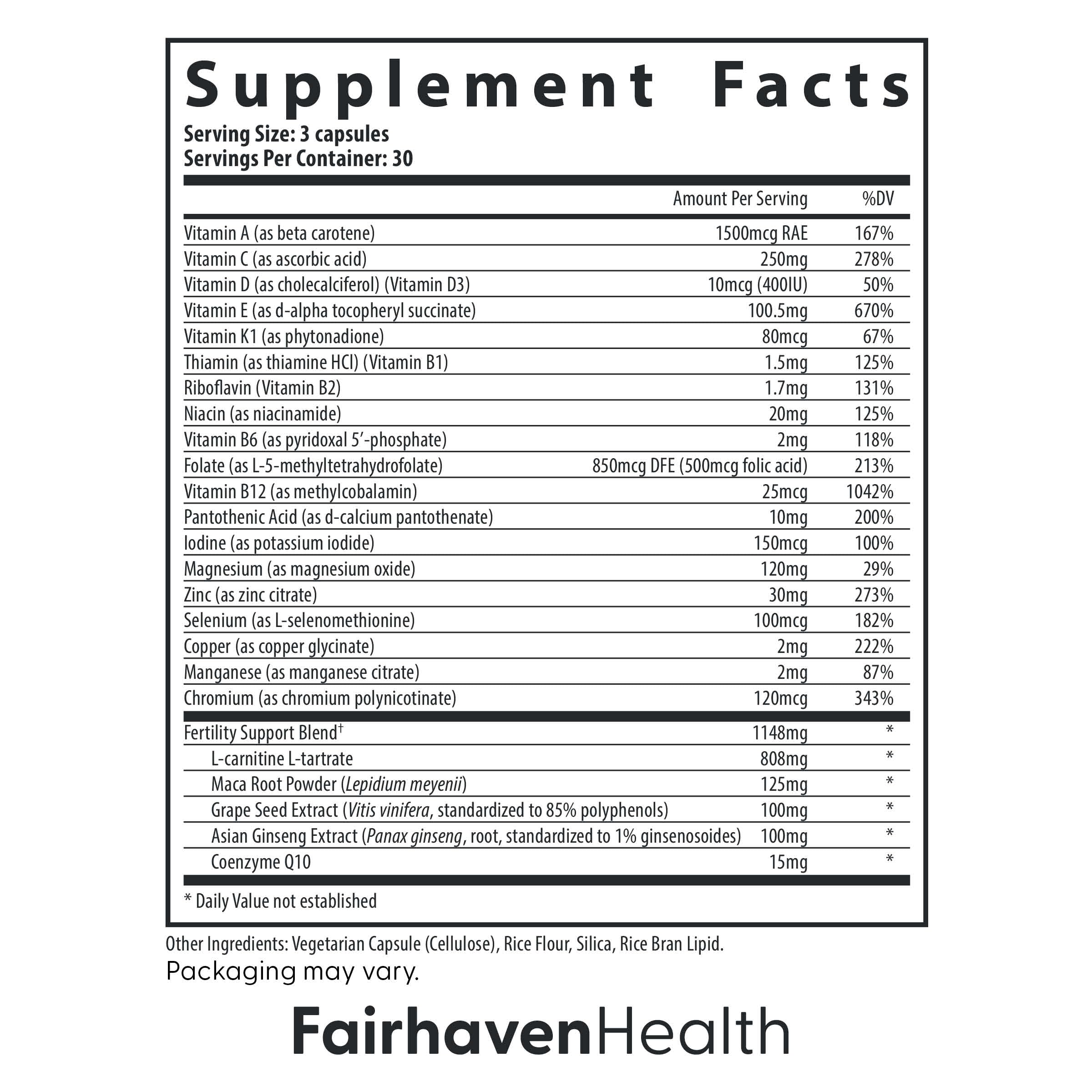 Fairhaven Health mano sosteniendo el frasco para apreciar tamaño portátil