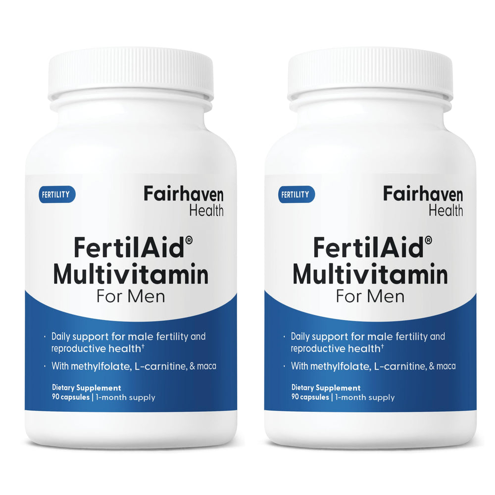 Fairhaven Health frontal del envase mostrando beneficios y duración