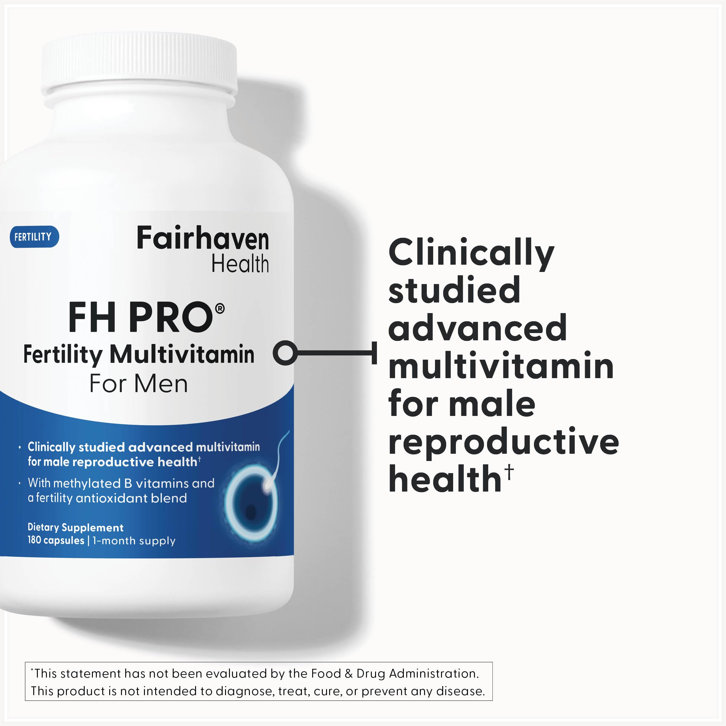 Fairhaven Health cápsulas sobre superficie detallando textura y pureza