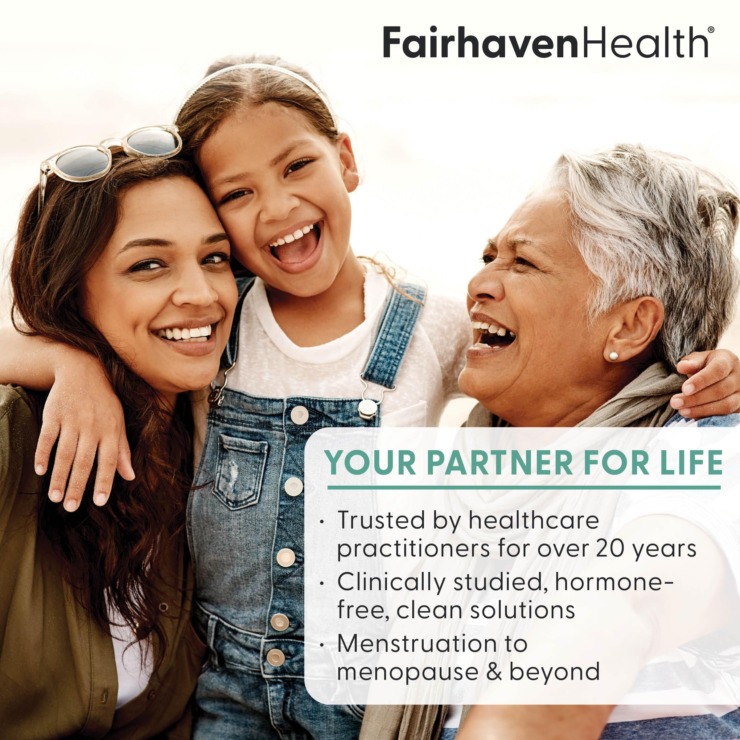 Fairhaven Health producto en bolso de mano mostrando transporte seguro y conveniencia