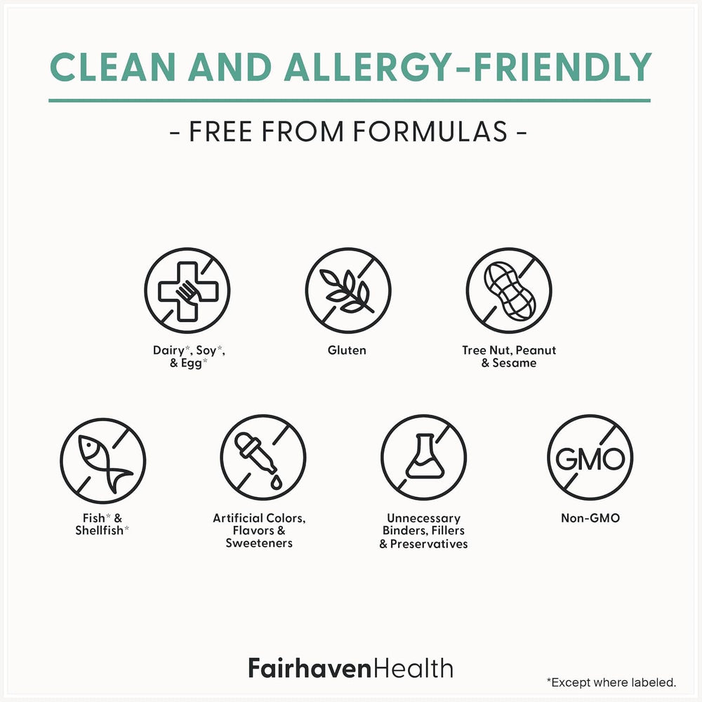 Fairhaven Health etiqueta nutricional MotilityBoost información clara