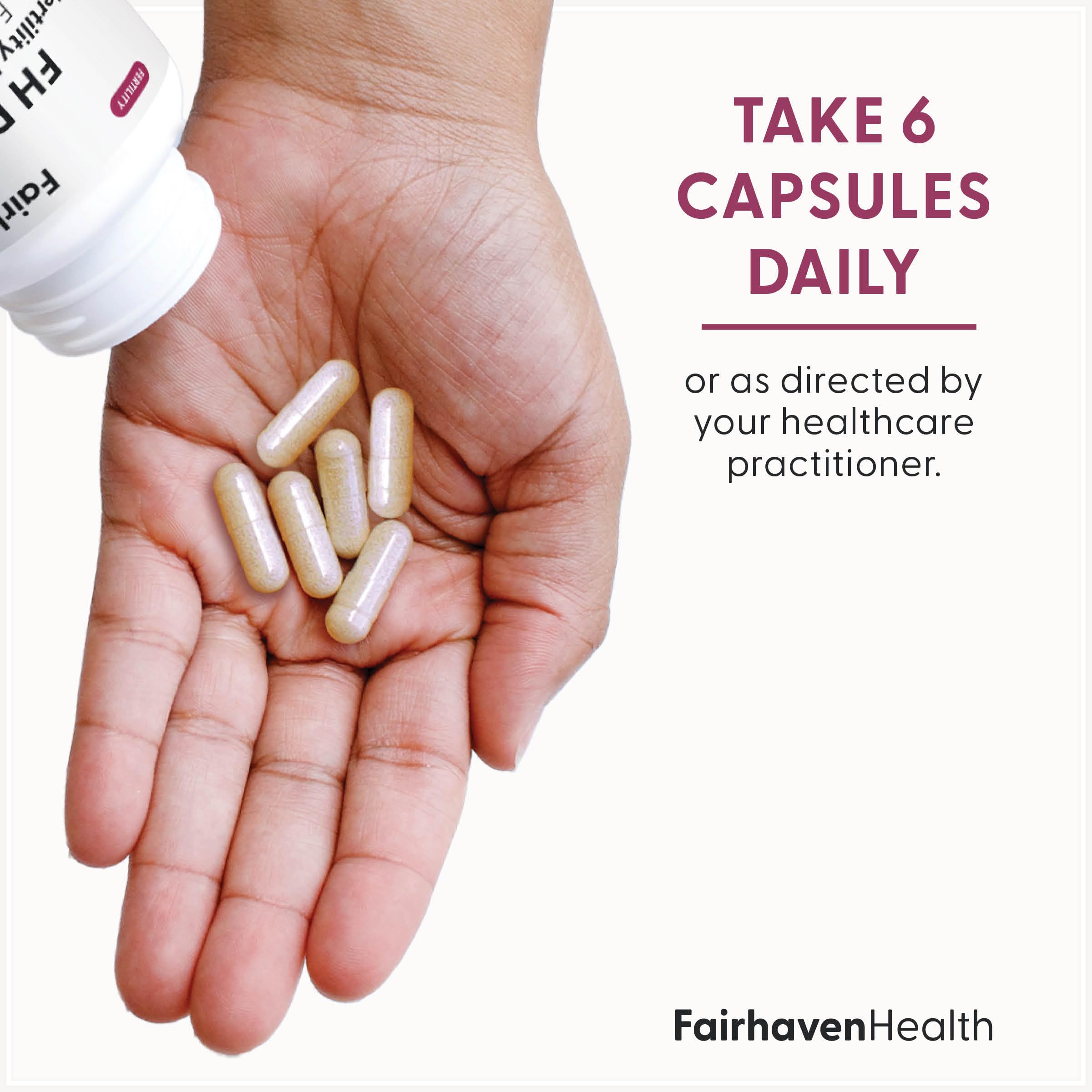 Fairhaven Health etiqueta nutricional del producto con información clara