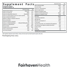 Fairhaven Health representación de ingredientes clave y su función antioxidante
