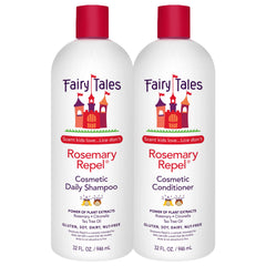 Fairy Tales dúo frontal mostrando botellas grandes y beneficio de suministro prolongado