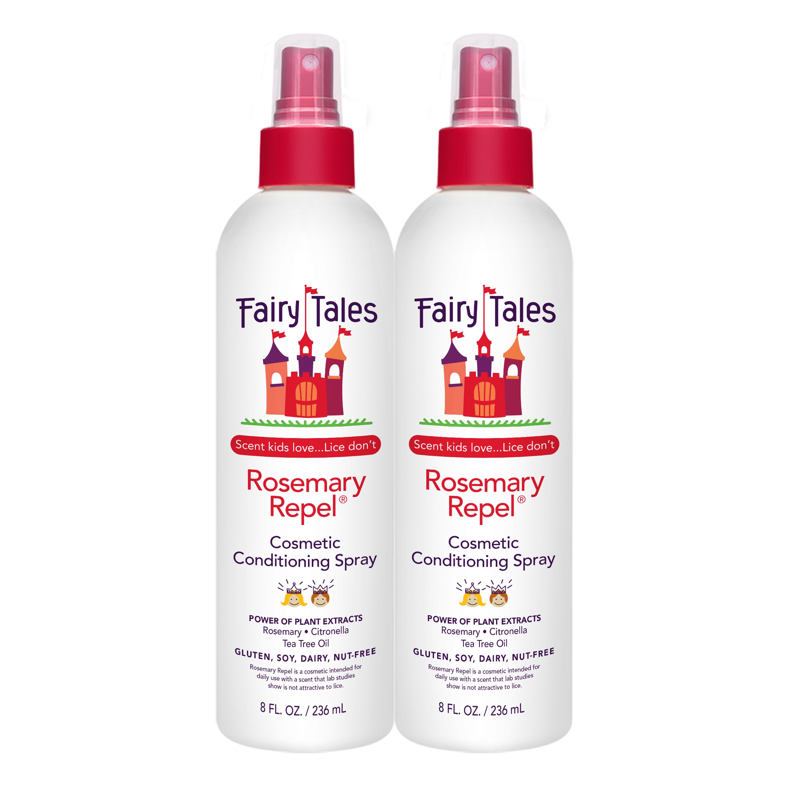Fairy Tales envase frontal Rosemary Repel mostrando diseño y beneficio repelente