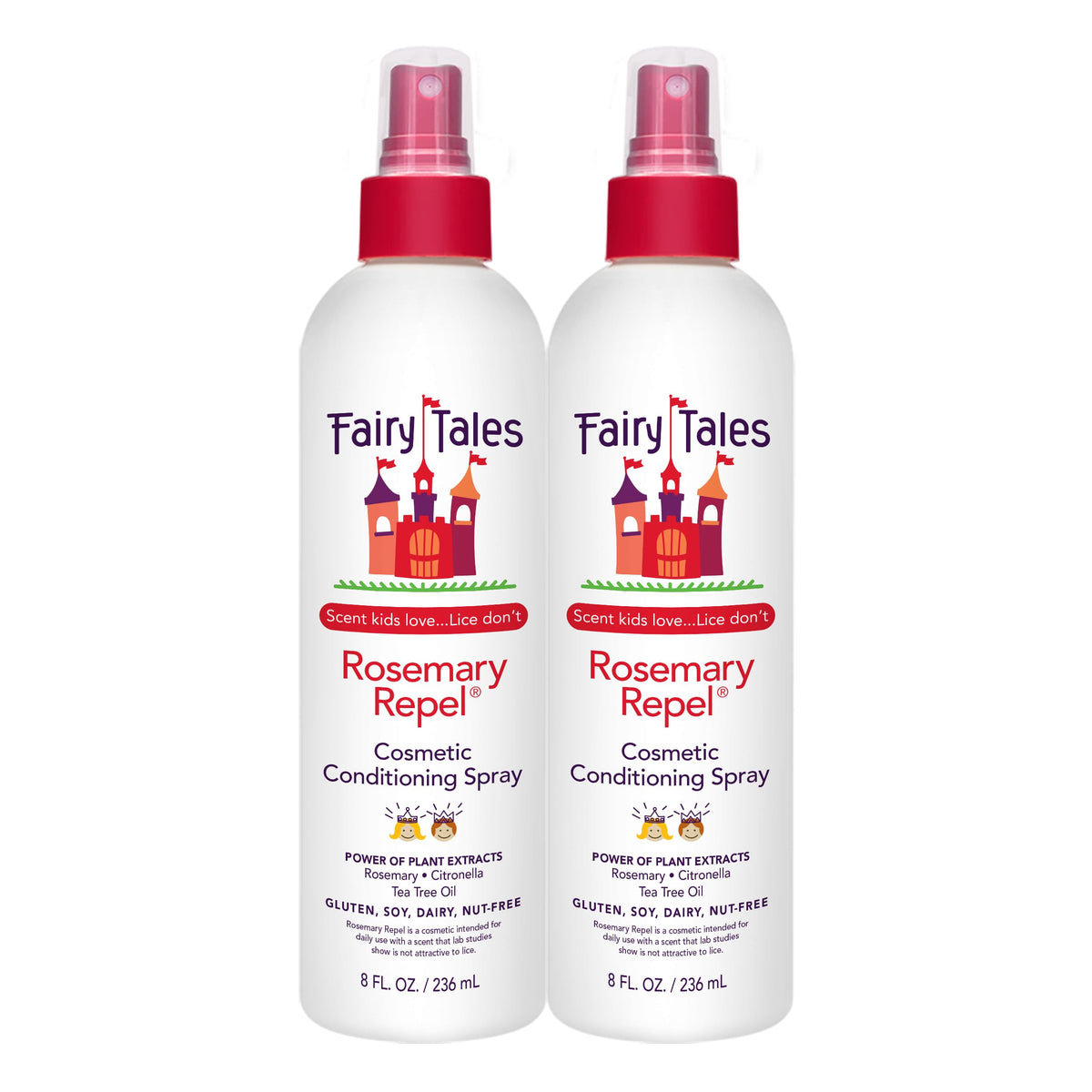 Fairy Tales envase frontal Rosemary Repel mostrando diseño y beneficio repelente