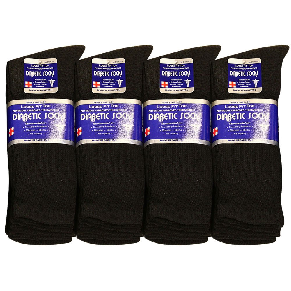 Falari vista frontal 12 pares negros para uso diario y confort