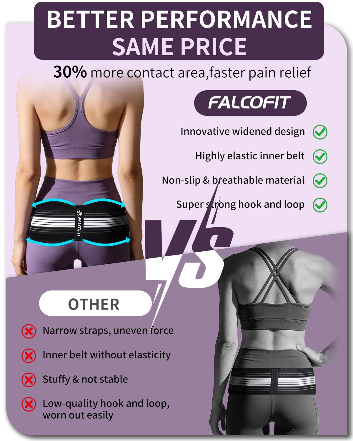 FALCOFIT textura 3D y neopreno perforado que evita deslizamiento y mejora confort
