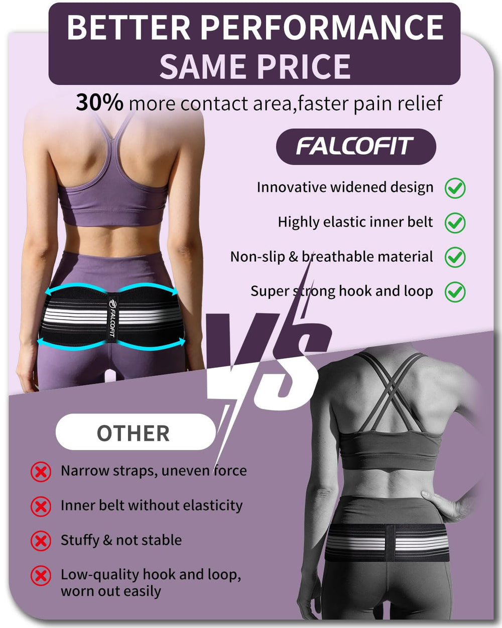 FALCOFIT textura 3D y neopreno perforado que evita deslizamiento y mejora confort
