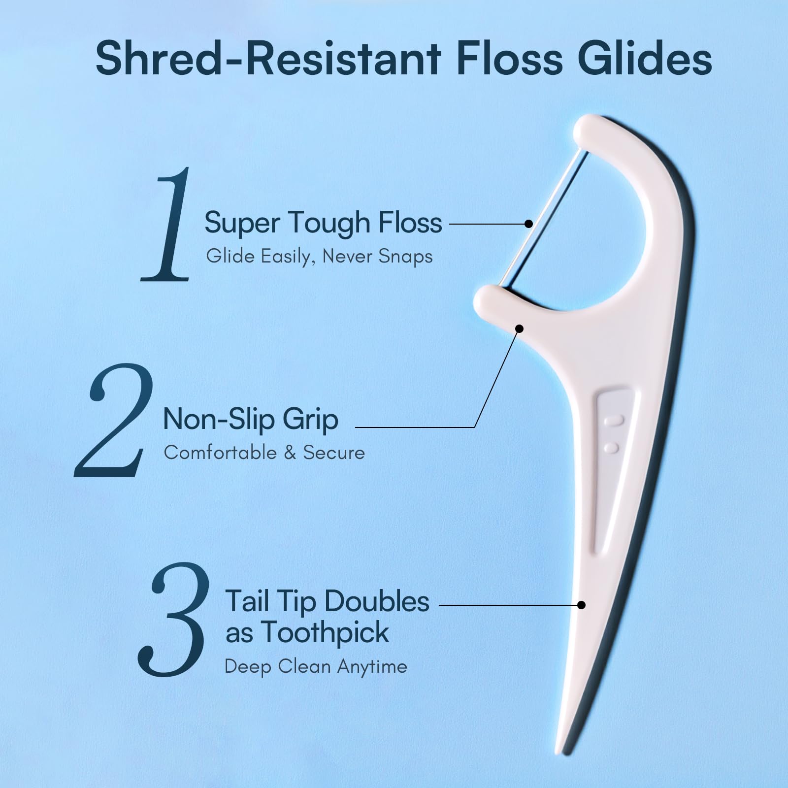 FAMILIFE primer plano de la cinta de hilo dental resistente y suave