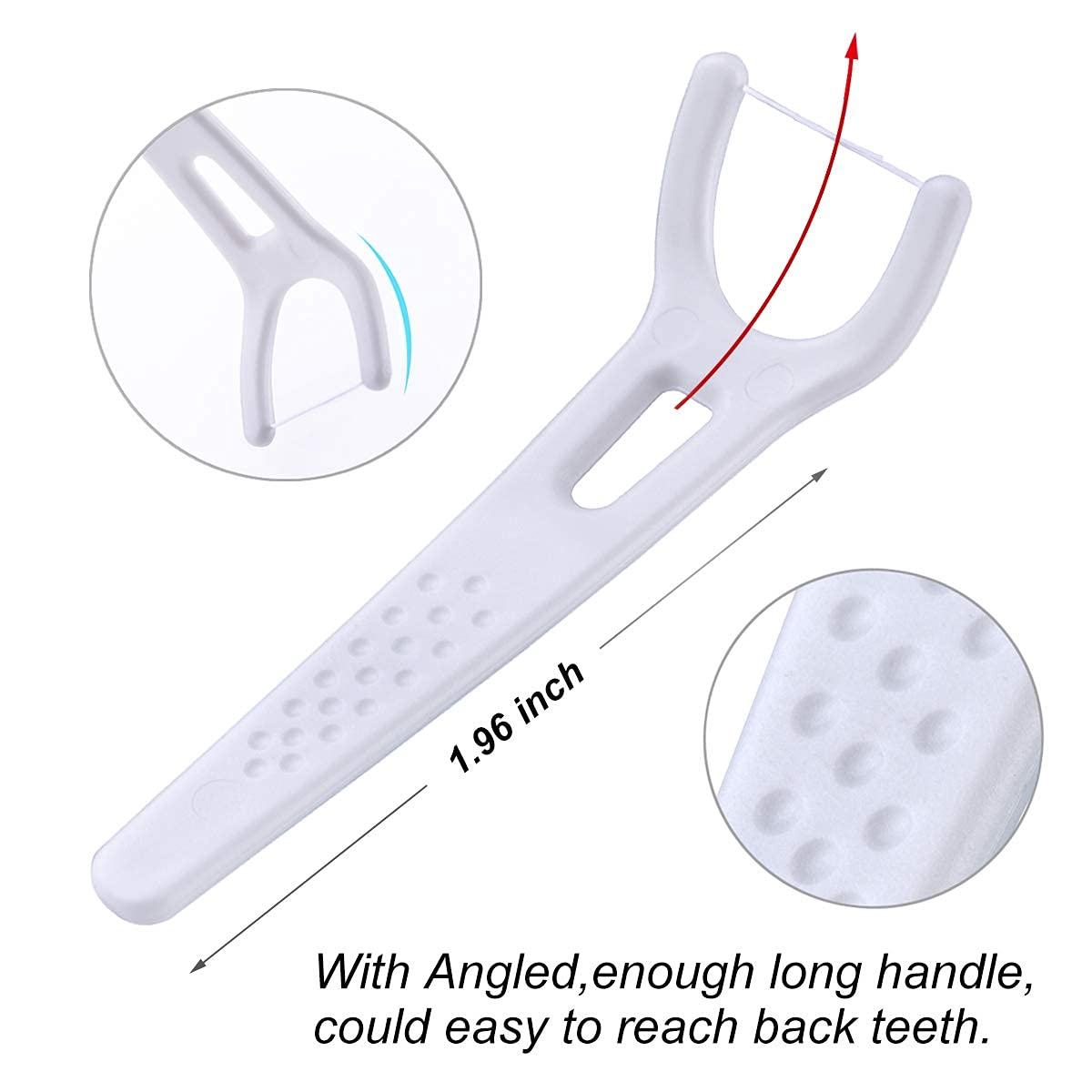 Primer plano del hilo UHMWPE FAMILIFE resistente para espacios dentales estrechos