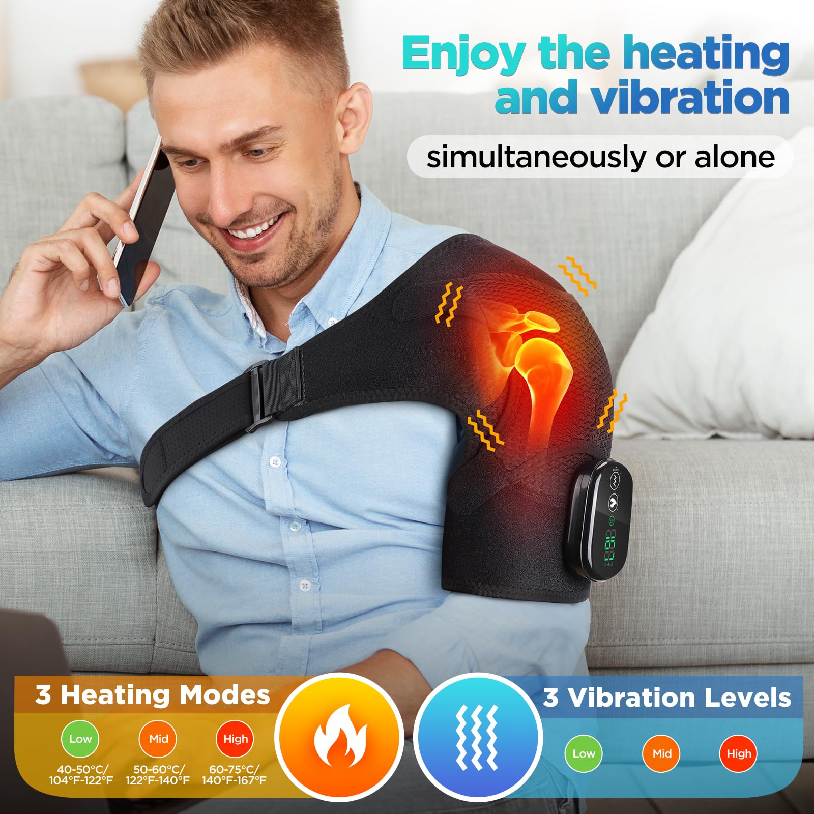 FAMILY HEALTH primer plano del material de neopreno transpirable resaltando comodidad