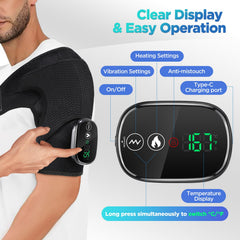 FAMILY HEALTH pantalla LED y controles táctiles claros para seleccionar calor y vibración
