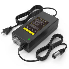 Fancy Buying cargador 29V 5A frontal mostrando conexión y diseño, mayor compatibilidad