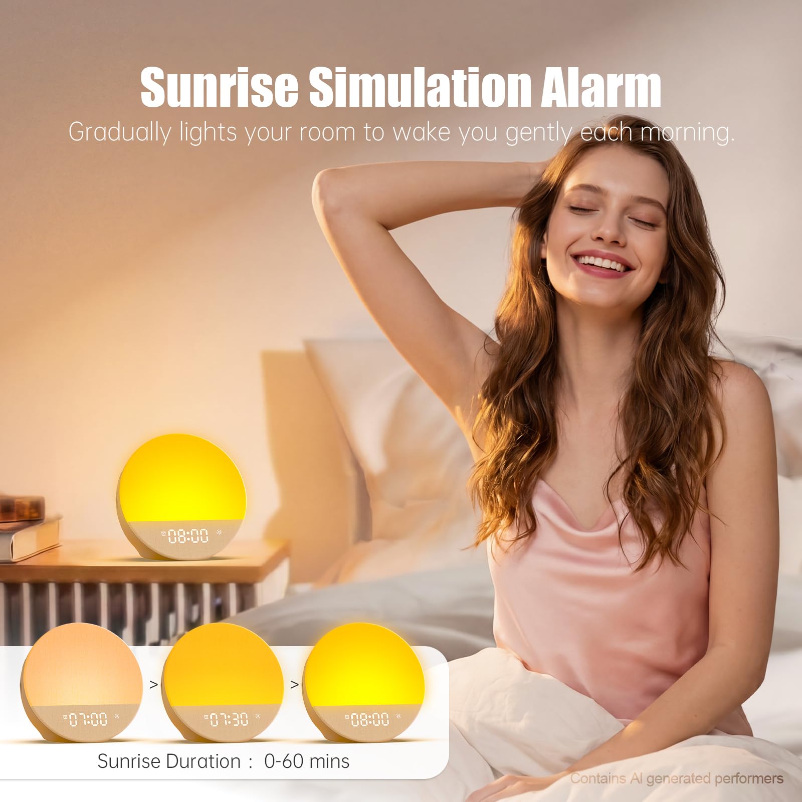 Fansbe Direct primer plano de la pantalla digital con brillo ajustable, legibilidad personalizable