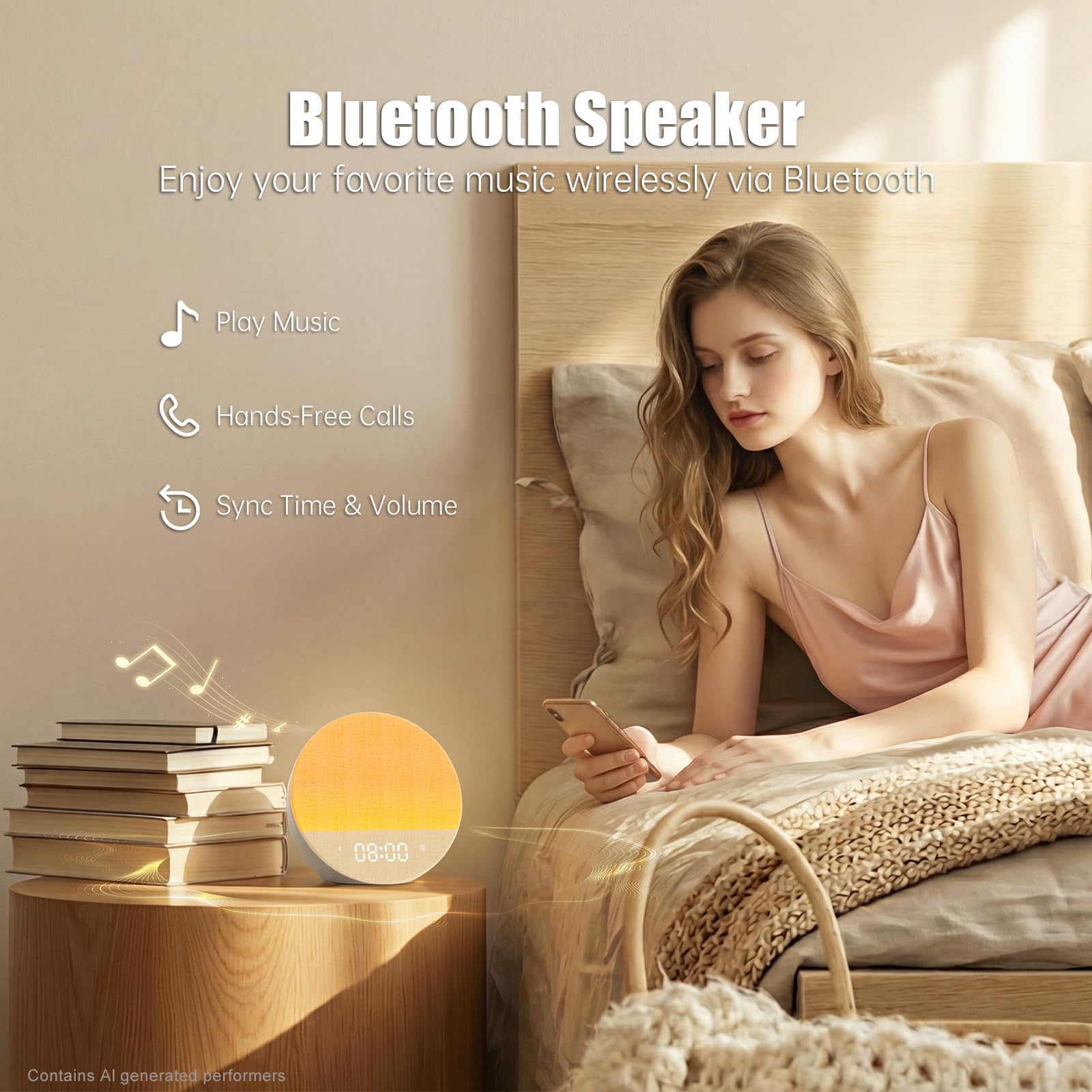 Fansbe Direct comparativa de tamaño junto a un libro, dimensiones compactas y diseño práctico