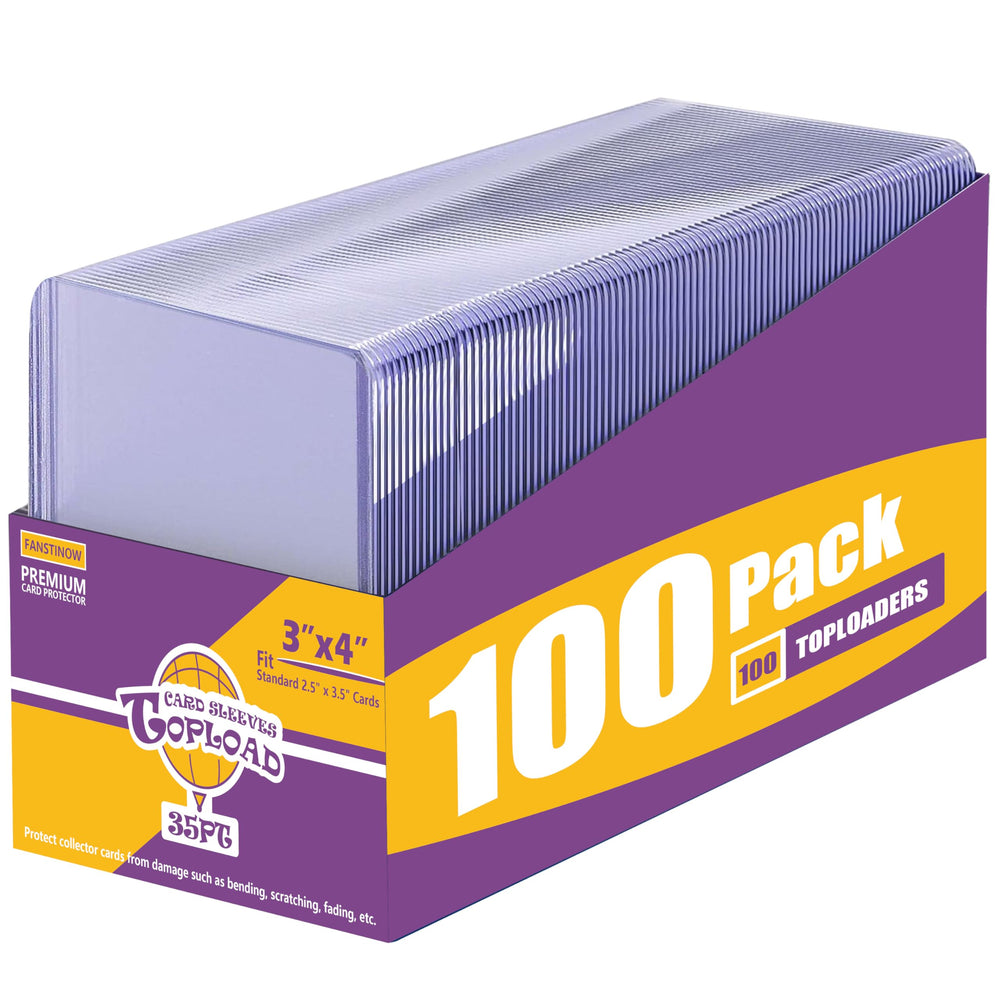 FANSTINOW paquete frontal mostrando 100 fundas rígidas, protección inmediata