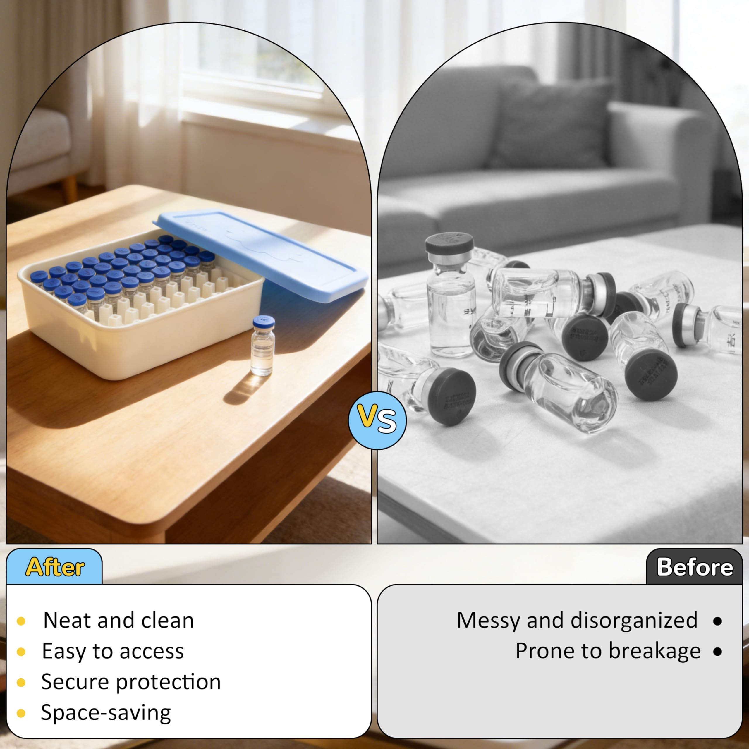 fantovo estuche en mano para mostrar tamaño compacto práctico