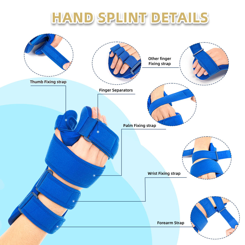 Fanwer primer plano de las correas ajustables que aseguran la mano