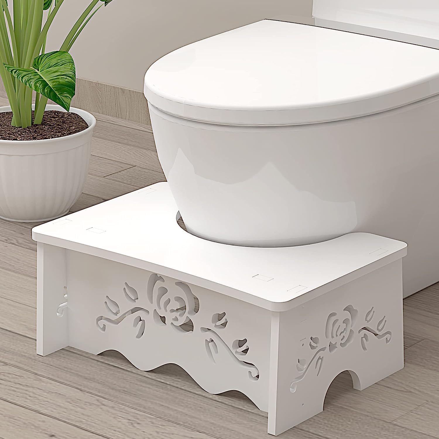 Fanwer taburete frontal mostrando diseño estable y compacto, mejora postura
