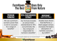 FarmHaven detalle de BioPerine en etiqueta que potencia absorción