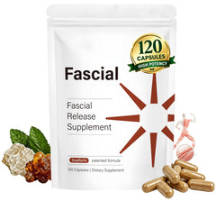 Fascial envase frontal mostrando la marca y beneficio de soporte fascial