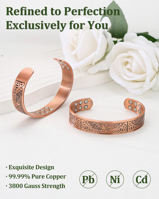 Detalle del Árbol de la Vida en la pulsera Fashtour mostrando diseño simbólico y elegante