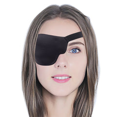 FCAROLYN parche ocular derecho frontal mostrando cobertura completa y comodidad