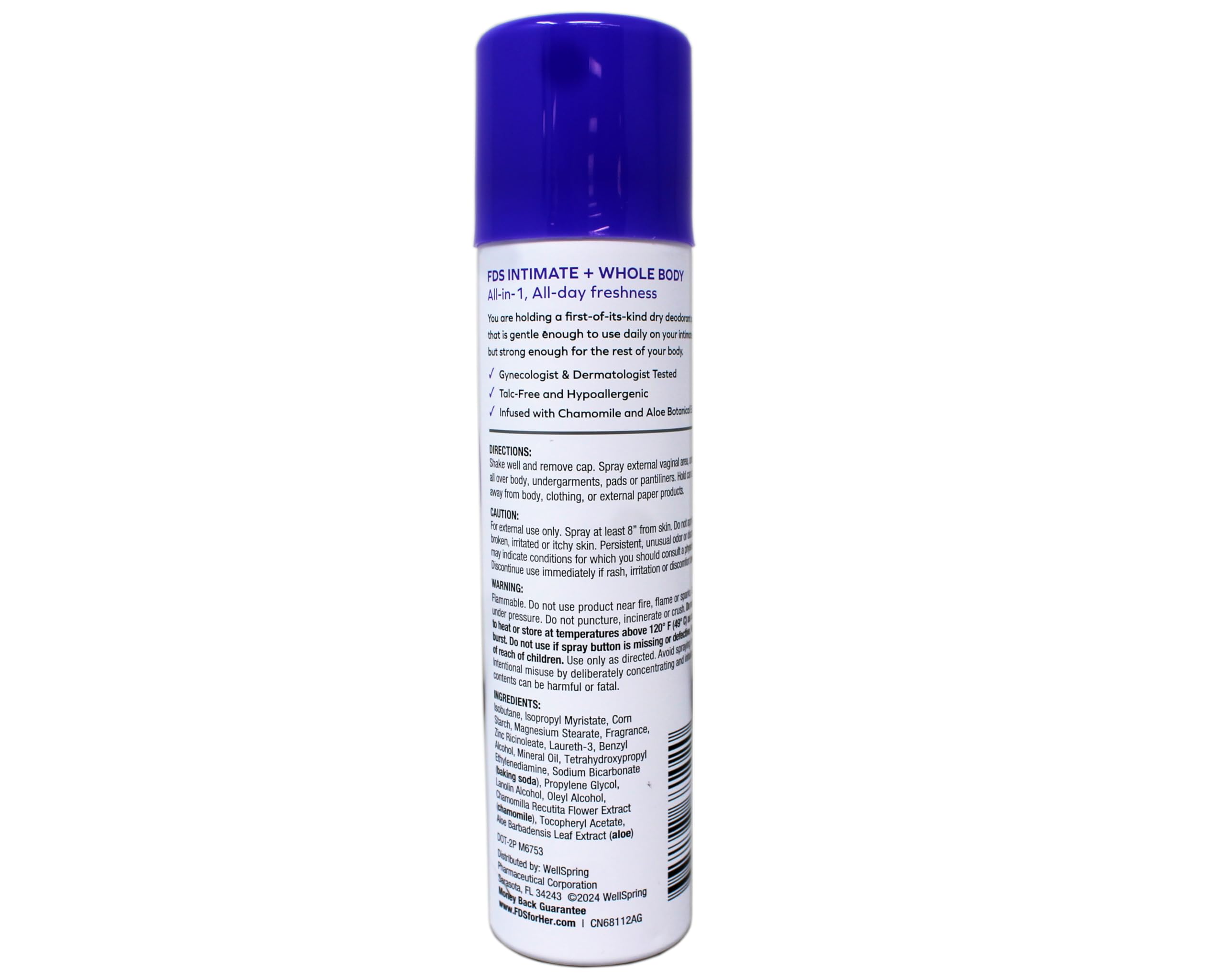 FDS spray en uso en axila mostrando frescura discreta