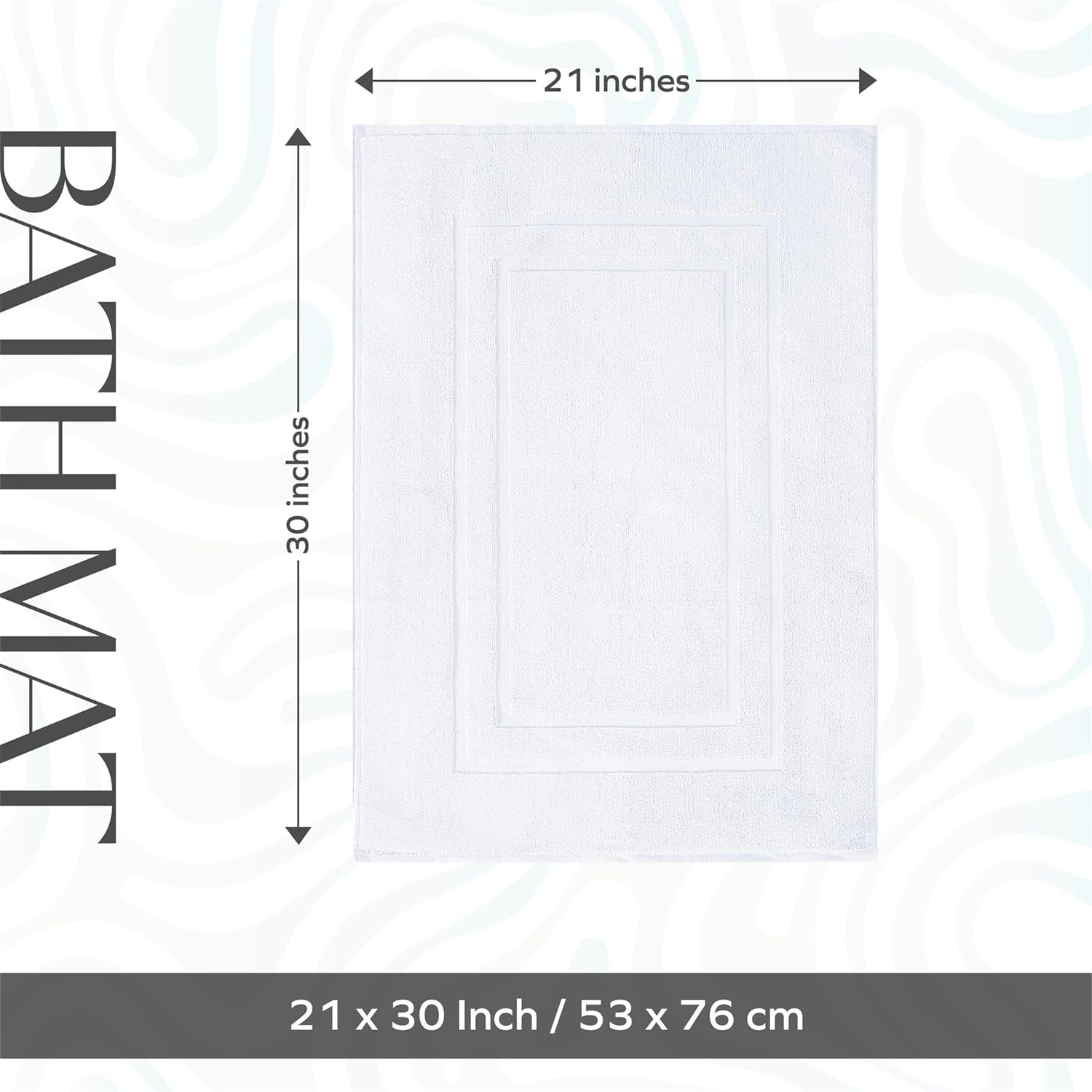FEATHER & STITCH NEW YORK primer plano de tejido terry mostrando textura absorbente y suave