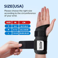 FEATOL comparación de talla junto a una mano para orientación clara