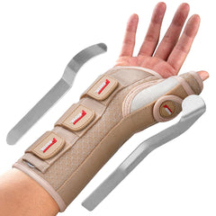 FEATOL vista frontal del soporte de muñeca y pulgar, protege y estabiliza