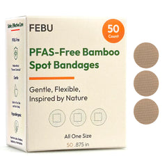 FEBU paquete frontal con 50 vendas redondas, protección discreta