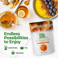 FEEL GOOD media cucharadita de curcumina para medir dosis precisa