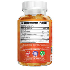 The Feel Great Vitamin Company etiqueta nutricional, información de 250 mg por porción