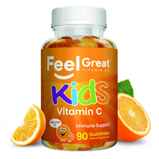 The Feel Great Vitamin Company frasco frontal, presentación clara del producto