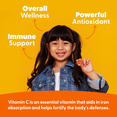 The Feel Great Vitamin Company gomitas en mano, comparación de tamaño y porción