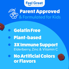 The Feel Great Vitamin Company etiqueta con lista de ingredientes clara y legible
