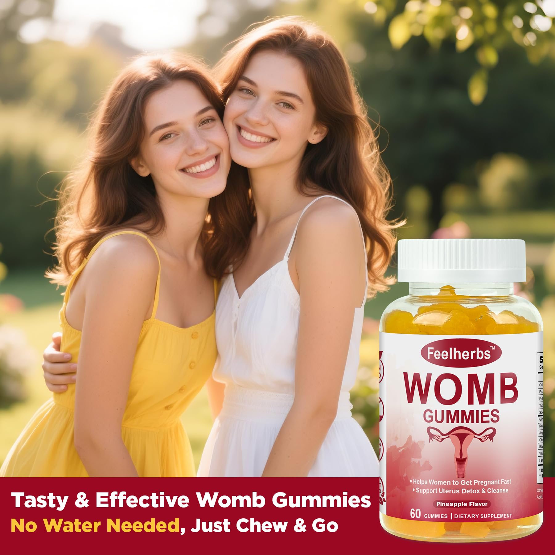 Gominolas Feelherbs junto a una mujer en la rutina diaria, apoyo fácil