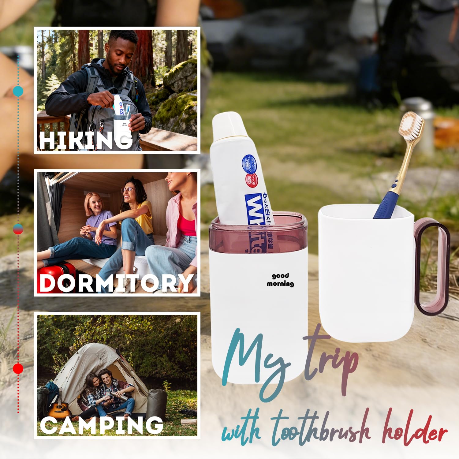 FEHNAG estuche usado en camping mostrando portabilidad y conveniencia