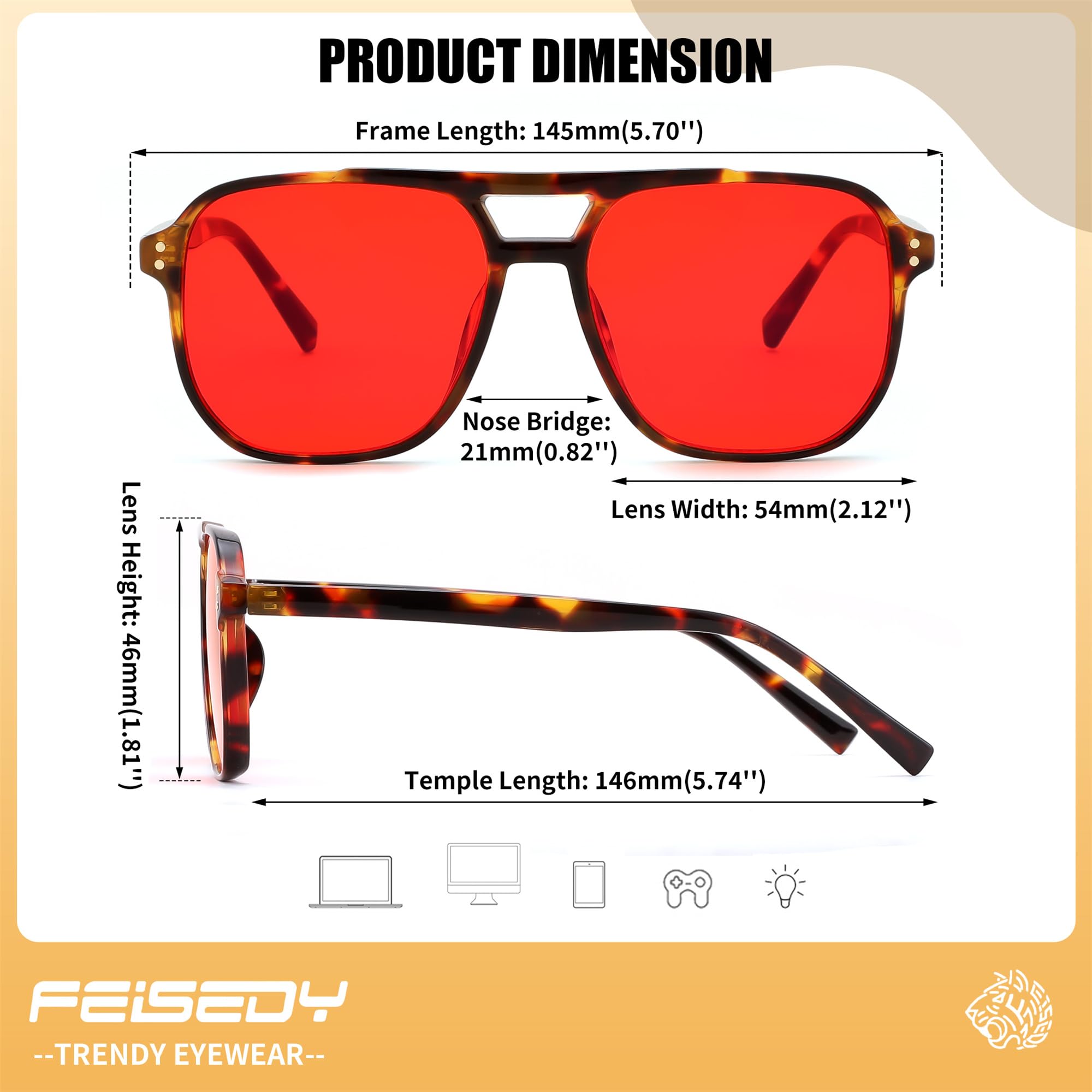 FEISEDY comparación de tamaño junto a una tarjeta para visualizar escala
