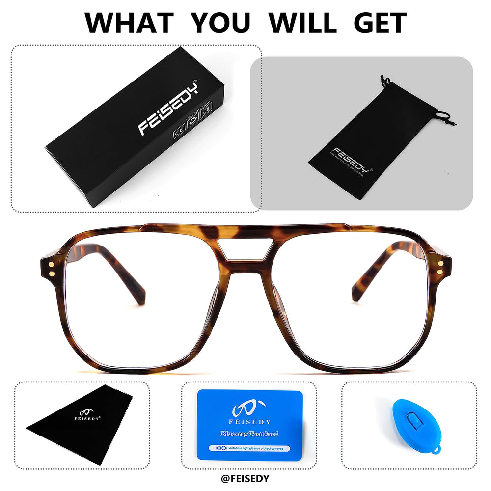 FEISEDY gafas en funda rígida, protección y transporte seguro