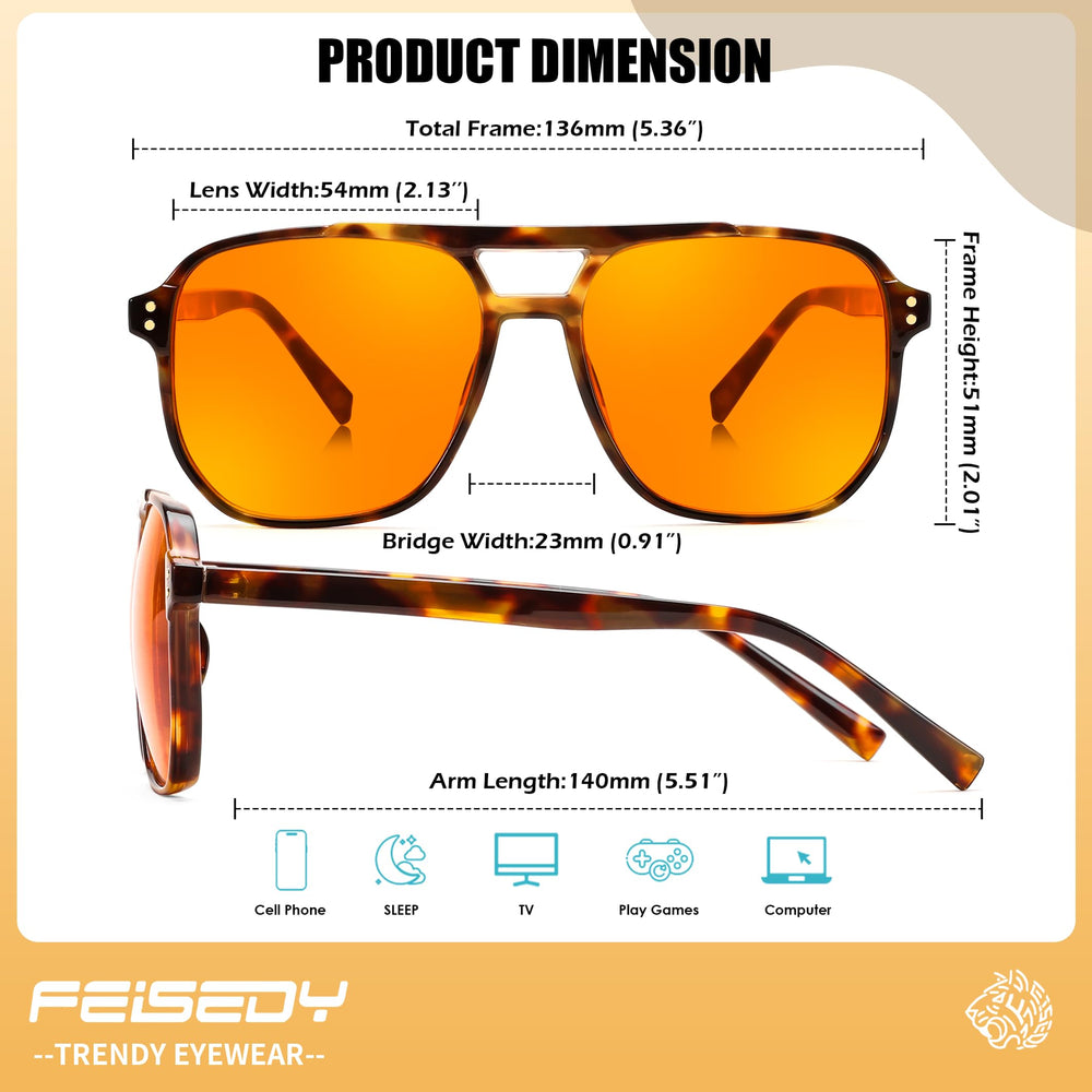 FEISEDY estuche y embalaje que protege las gafas en transporte
