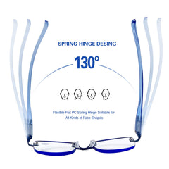 FEIVSN gafas en uso mientras se lee un libro para comodidad diaria