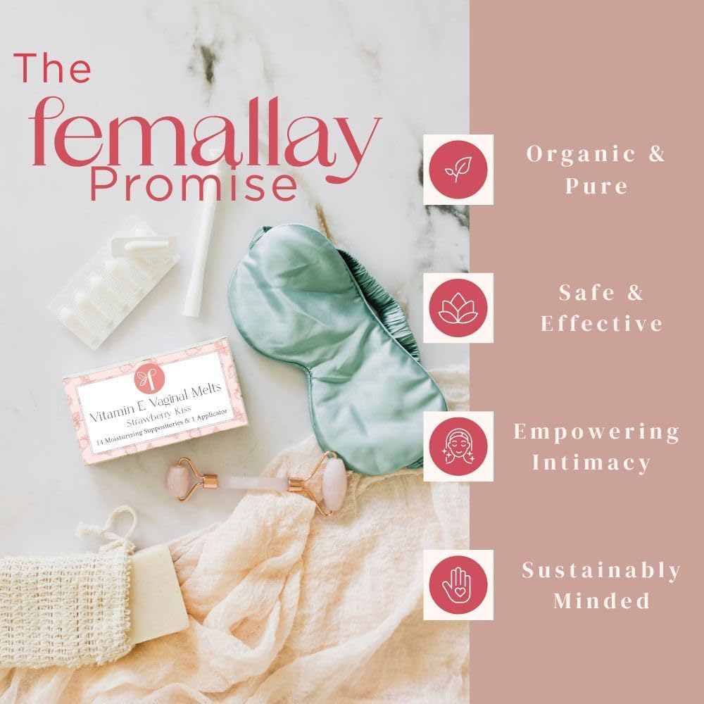 Femallay ingredientes orgánicos visibles que transmiten nutrición y suavidad