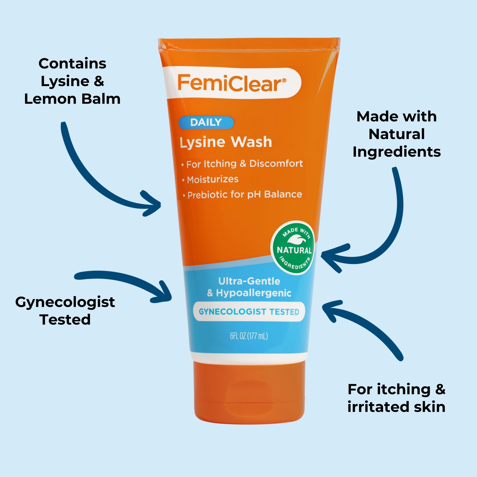 FemiClear persona usando gel en la ducha para higiene íntima cómoda