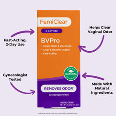 FemiClear BVPro textura cremosa de la fórmula que hidrata la zona íntima