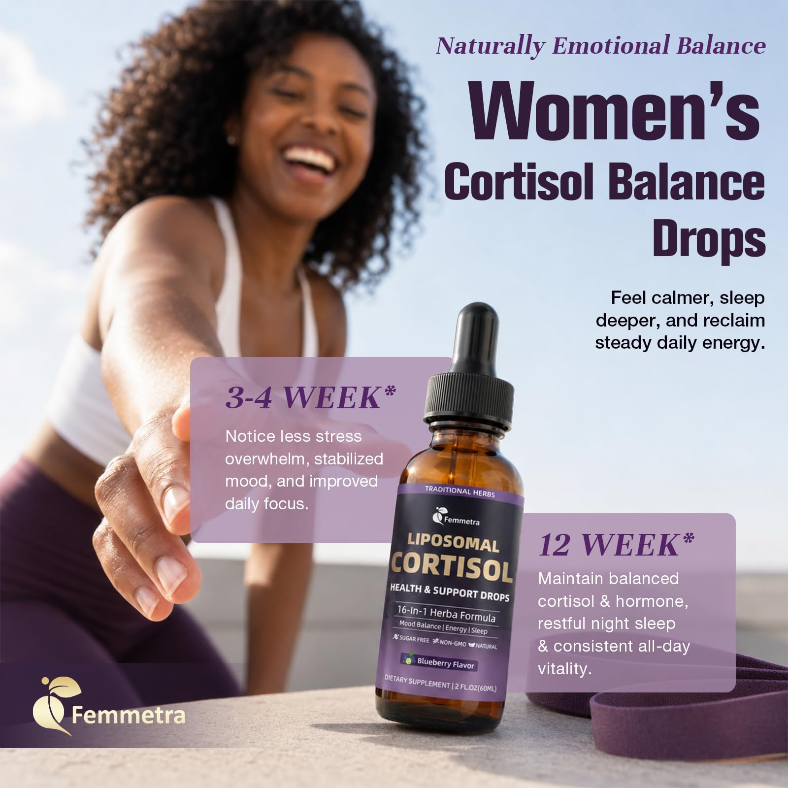 Femmetra etiqueta con lista de ingredientes clara para confianza en calidad